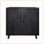 Armoire de rangement moderne en bois noir