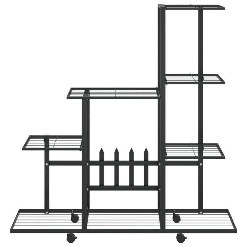 Patchett Plant Stand, 92.5cm H x 94.5cm W x 25cm D, Black