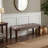 Solid Wood Upholstered Tufted Bench-459411015