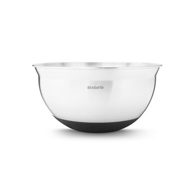 Brabantia Profile Mixing Bowl Matte Steel, 1.7 Quart (1.6 Liter)