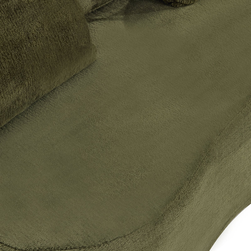 Canapé-lit Boneless, H 27,56 po x l 70,87 po x P 27,17 po, Vert
