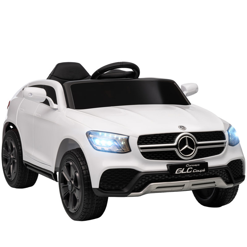 HOMCOM Battery Powered Ride On with Remote Control, White