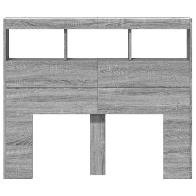 Cedria Headboard, Grey Sonoma, Small Double - 120 x 190 cm