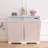 TC Double Tilt Out Trash Cabinet Recycling Trash Can Cabinet With Negative Ion and Deodorizing Function