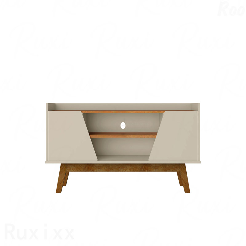 Meuble télé, grège et brun, Brun / Beige