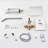 SUMERAIN Tub and Shower System, Shower Faucet with Waterfall Tub Spout,  Anti-scalding Pressure Balance Valve, Chrome-122089597
