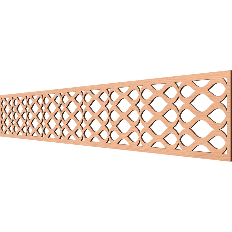 Moulure de panneau Somerset, Aulne, H 8 po x l 46,625 po x P 0,25 po