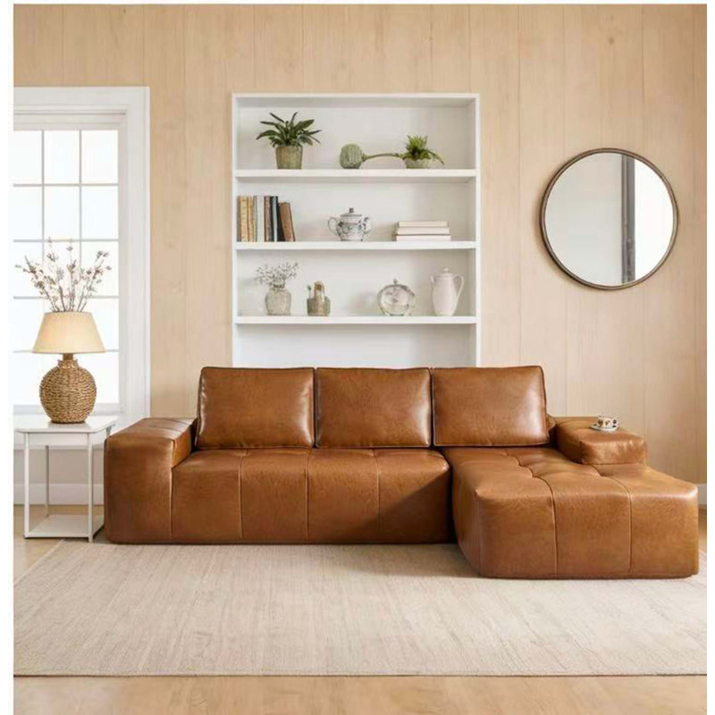 Canapé modulaire sans assemblage avec assise profonde et conception modulaire, Face à la droite
