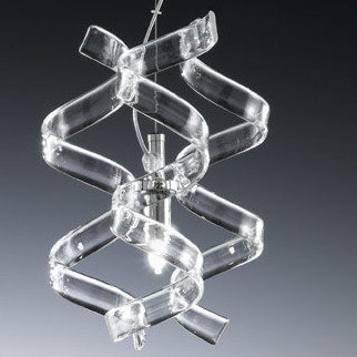 Astro 1-Light Novelty Pendant, Transparent