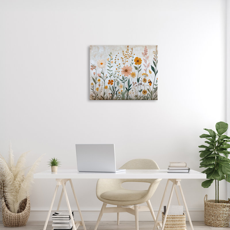 Feuilles d'automne, toile par Petal Prints Design, H 16 po x l 20 po