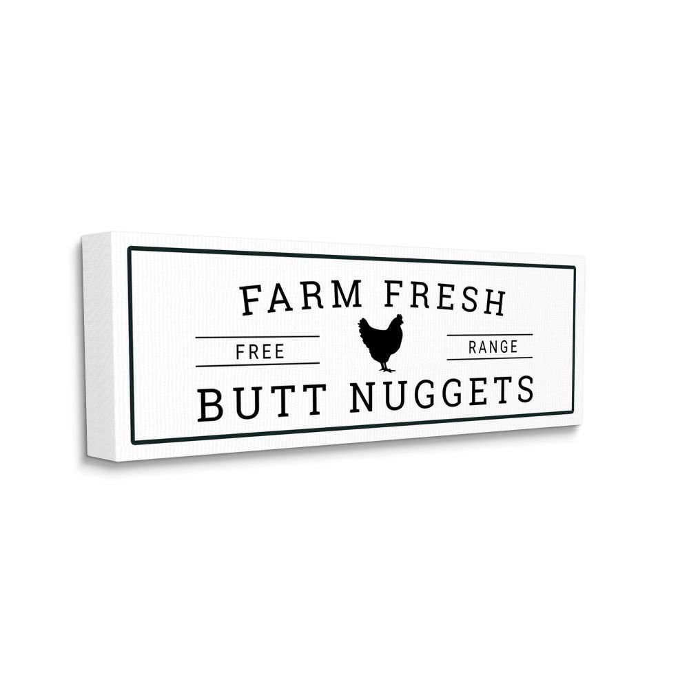 " Farm Fresh Butt Nuggets Funny Chicken Word Design " by Susan Ball Gracie Oaks 