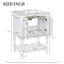 Meuble-lavabo moderne de luxe avec lavabo en céramique, armoire de salle de bain avec tablette ouverte et rangement fermé-2028101615