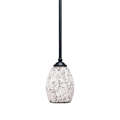 Mini-luminaire suspendu Zilo avec verre fusion