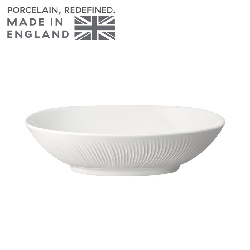 Porcelain Arc White Serving Bowl