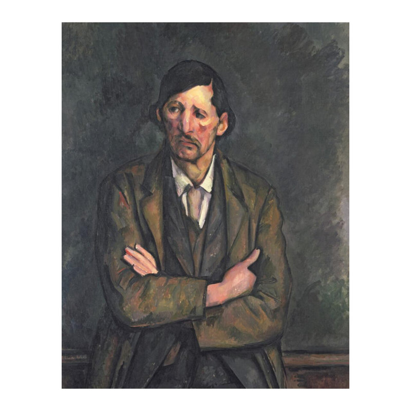«Homme aux bras croisés» par Paul Cézanne, H 20 po x l 16 po