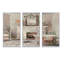 «French Bath La Baignoire II», ensemble d'art mural sur toile traditionnel encadré de 3-72043991-72043140
