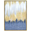 «Golden Rain Textured Metallic» par Martin Edwards, reproduction d'art sur toile flottante
