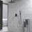 Ceiling Mounted Shower System with Handheld Shower