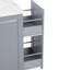 Îlot de cuisine 50,7 po avec rangement, poubelle inclinable et organisateur d'armoire escamotable, îlot de cuisine sur roulettes à 5 roulettes avec abattant, 2 tiroirs, 1 porte-133412854