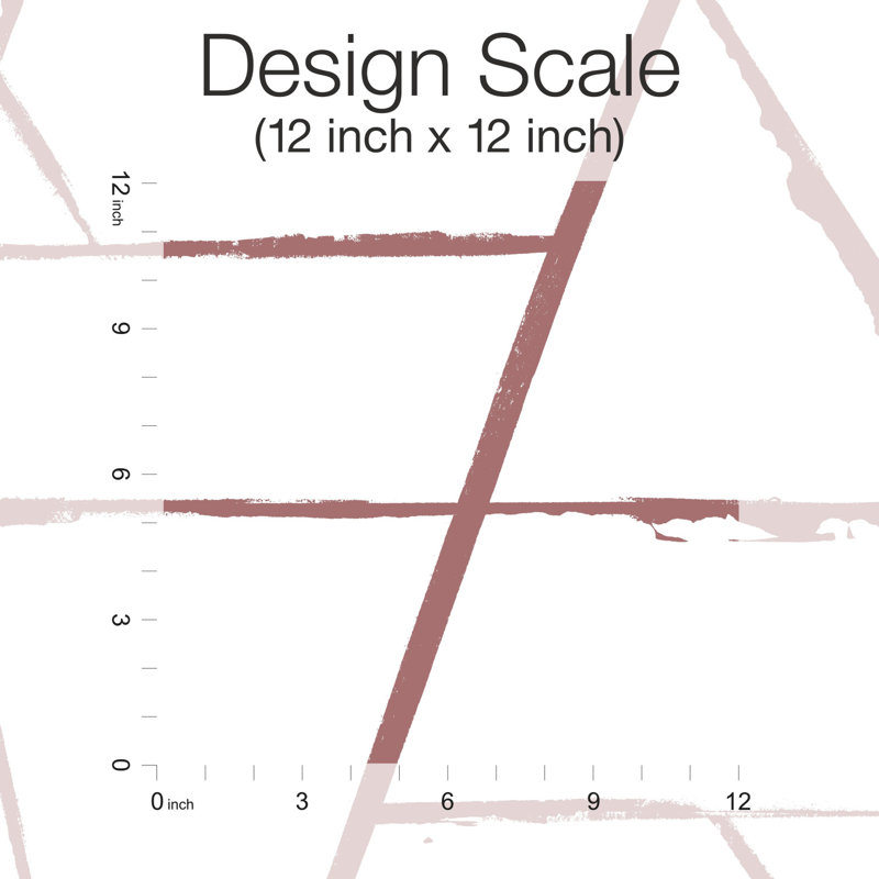 Geometric Wallpaper Double Roll, Spice Red