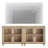 Scarlett Sideboard Cabinet With Bar Hutch, Buffet Cabinet With 4 Glass Doors-1954526769