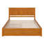  Lit plateforme en bois massif Nantucket avec pied et gigogne assortis-96140371-96140372