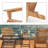 Aspelare Cedar Foldable Outdoor Adirondack Chair-797889725