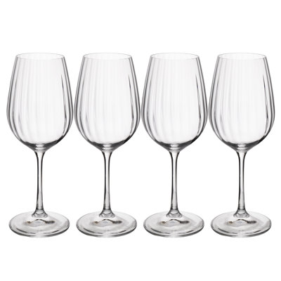 Mikasa Treviso Crystal White Wine Glasses, 350ml