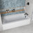 Streamline 66 in. x 32 in. Acrylic Right-Hand Drain Alcove Bathtub in Glossy White With External Drain-101699247