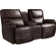 Causeuse inclinable en cuir Trouper avec console
