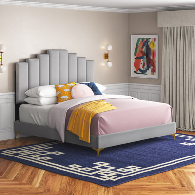 Elise Performance Velvet Platform Bed