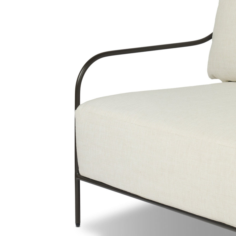 Segovia Outdoor Sofa-78"-Alessi Fawn, Vergo Cream