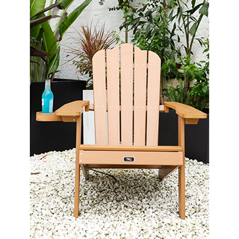 Chaise longue classique avec construction - texture de bois brun réaliste et durabilité
