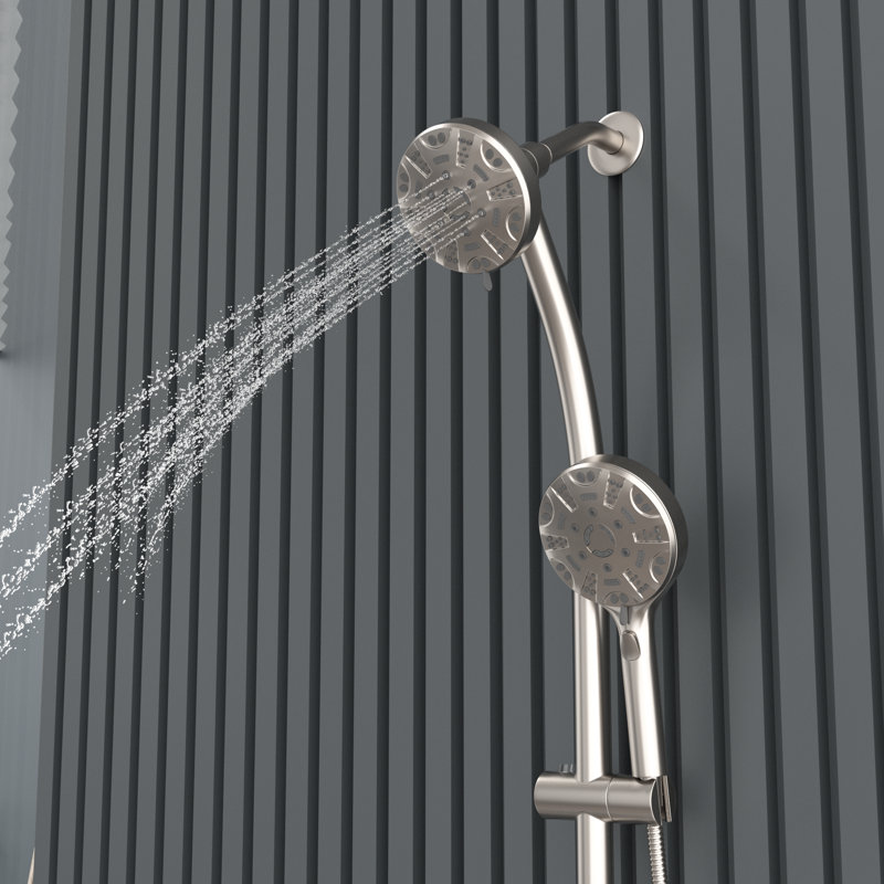 Pressure-Balanced Complete Shower System with Rough in-Valve, Matte Black
