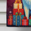 Drapeau de la grande maison de Noël des Grandes Pyrénées - banderole en polyester double face 28 po x 40 po