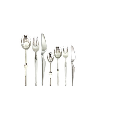 Ergonomica 42 - Piece Stainless Steel Flatware Set - Service for 6