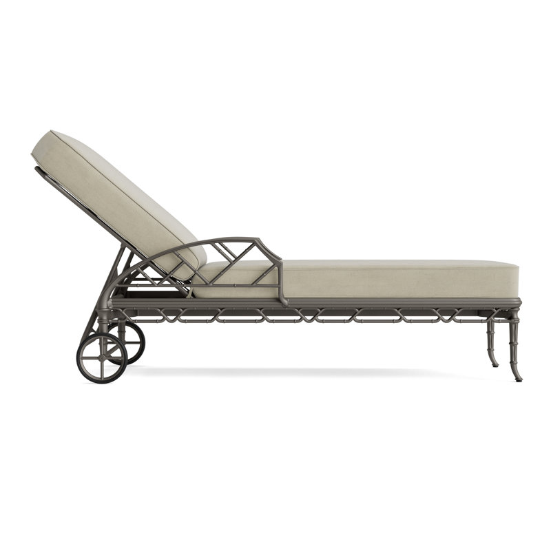 Calcutta Outdoor Chaise Lounge, Fusion Natural, Mica