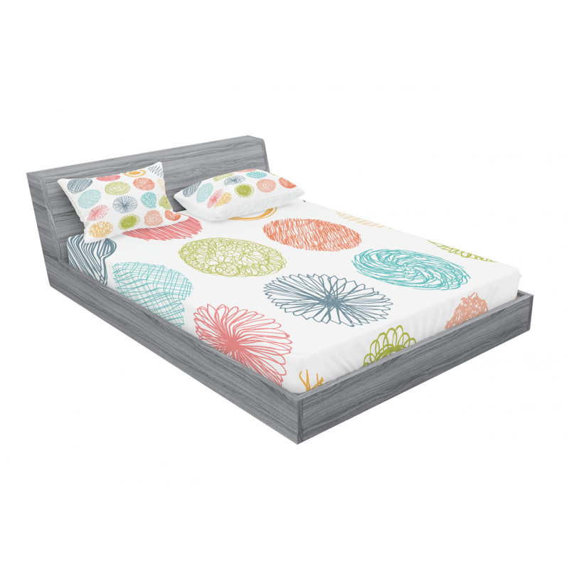 Microfiber Sheet Set, Queen Sheet Set with Fitted Sheet