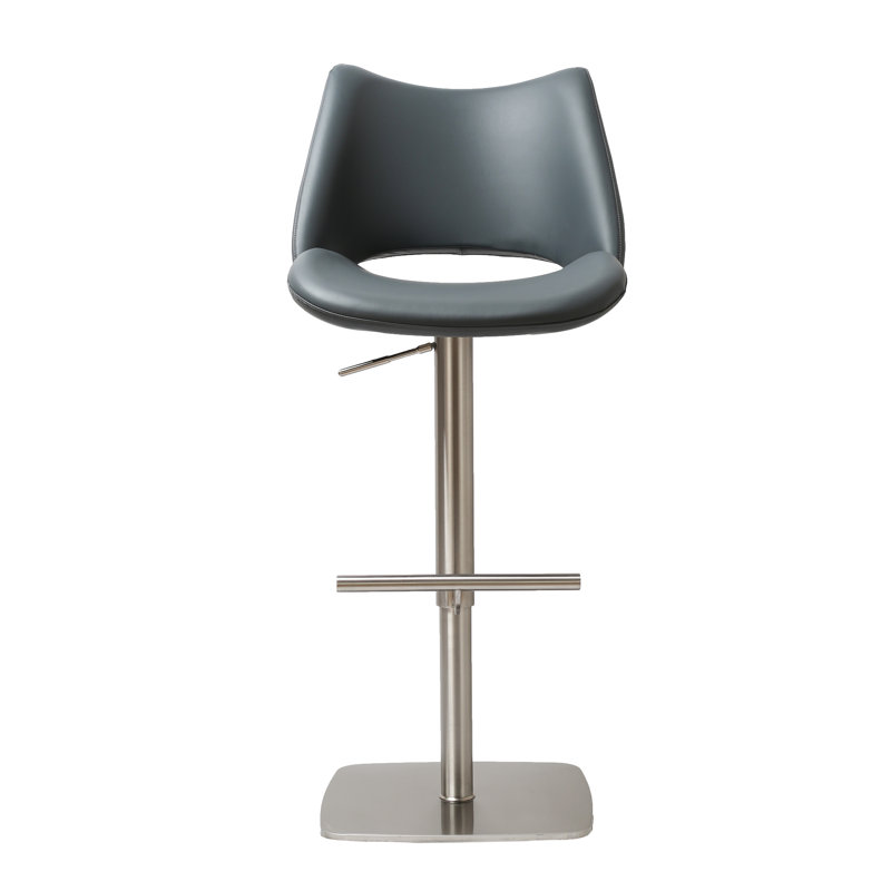 Vanlue Barstool, Black/Silver