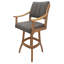 Tabouret de bar pivotant en bois Miriam-63544608-63544609