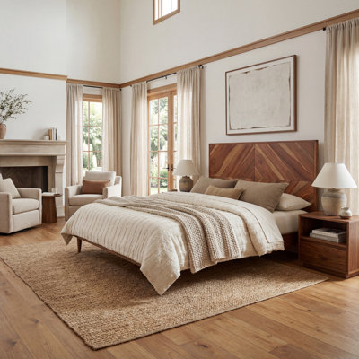 Macibryn Wood Herringbone Bed