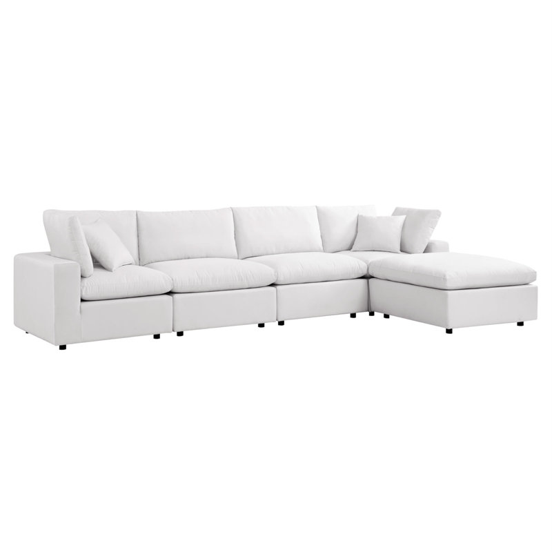 Canapé modulaire d'extérieur 5 pièces Commix, Blanc