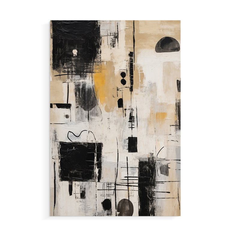 Série ABSTRACT CCCCXCIX - Impression sur toile seulement - NON CADRE, H 27 po x l 18 po