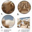 Hebrew Hebrew Architecture - Ensemble d'impressions d'art mural en métal