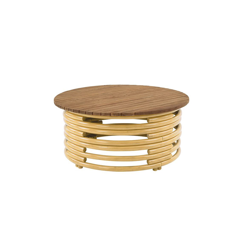 Palm Outdoor Round Teak Coffee Table