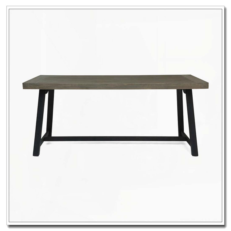 Table de salle à manger d'extérieur en bois d'acacia