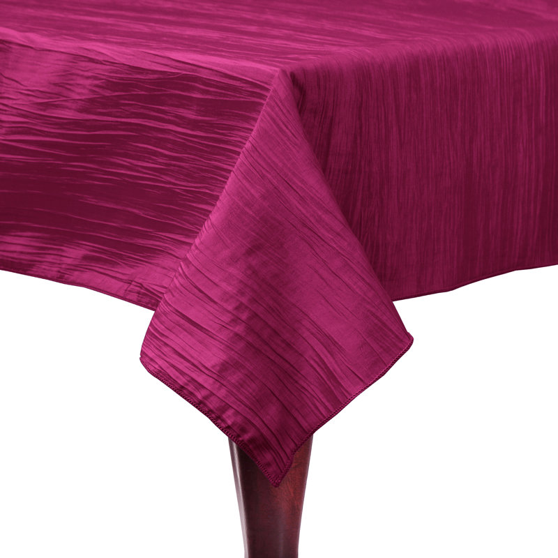 Solid Square Tablecloth, 10, 45" L x 45" D, Fuchsia Pink