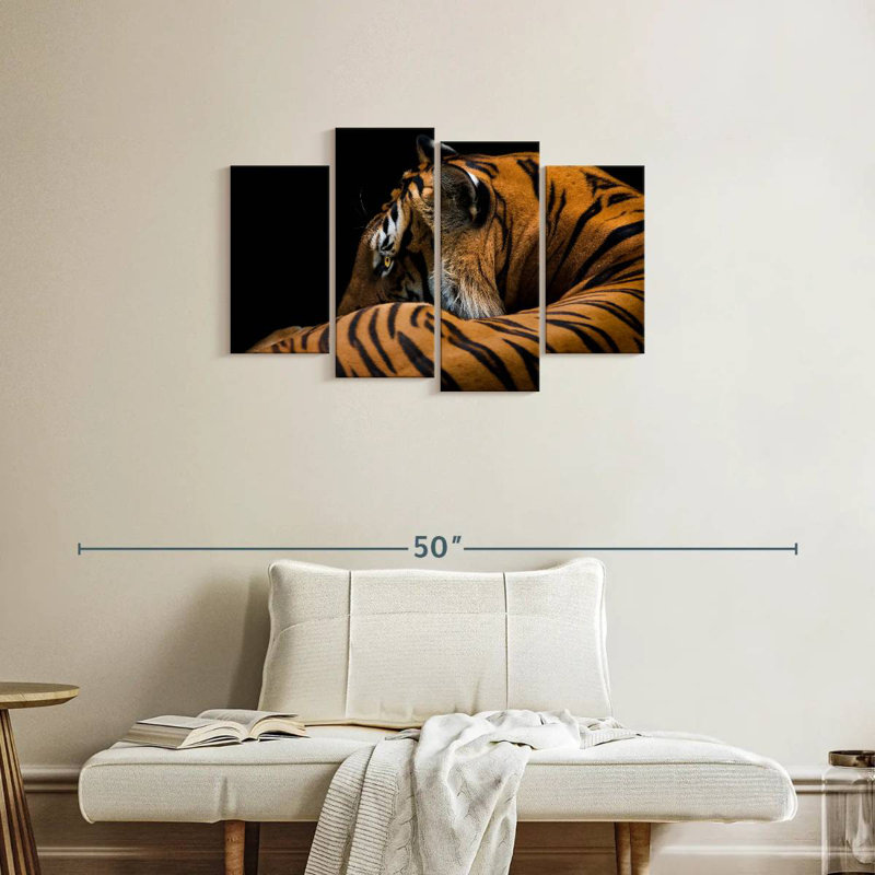 Tigre majestueux Brampt, H 22 po x l 36 po