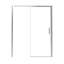 Enceinte de douche 60 po x 74 po avec porte coulissante en nickel brossé de 8 mm avec verre réversible certifié TGCC-123612111