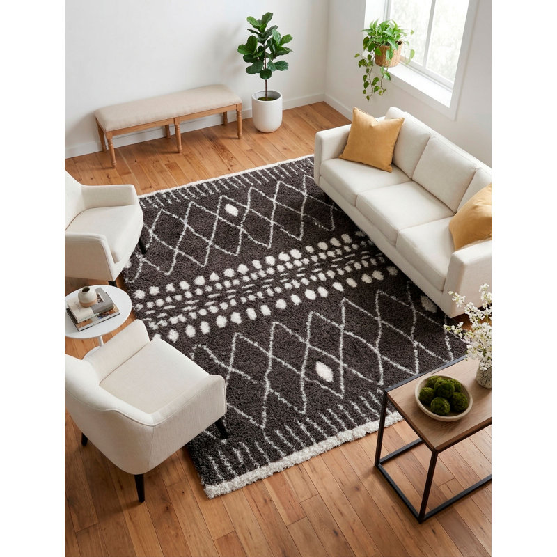 Marrakesh Moroccan Area Rug, Rectangle 4' x 5'8"